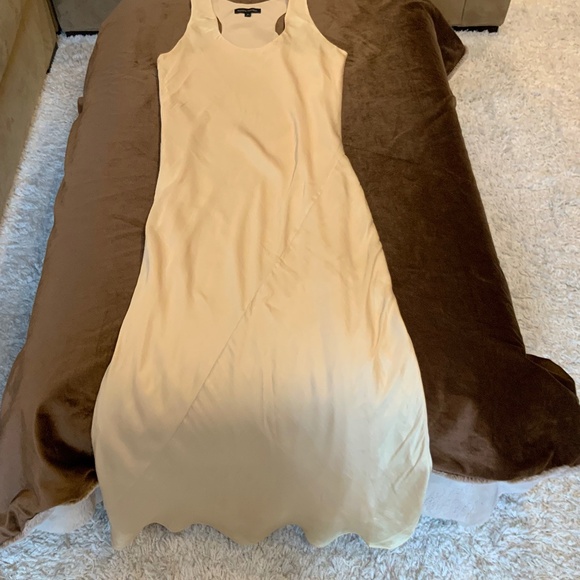 Banana Republic Butter Yellow 8 Maxi Racerback Dress Classic Timeless Scandi - Picture 11 of 12